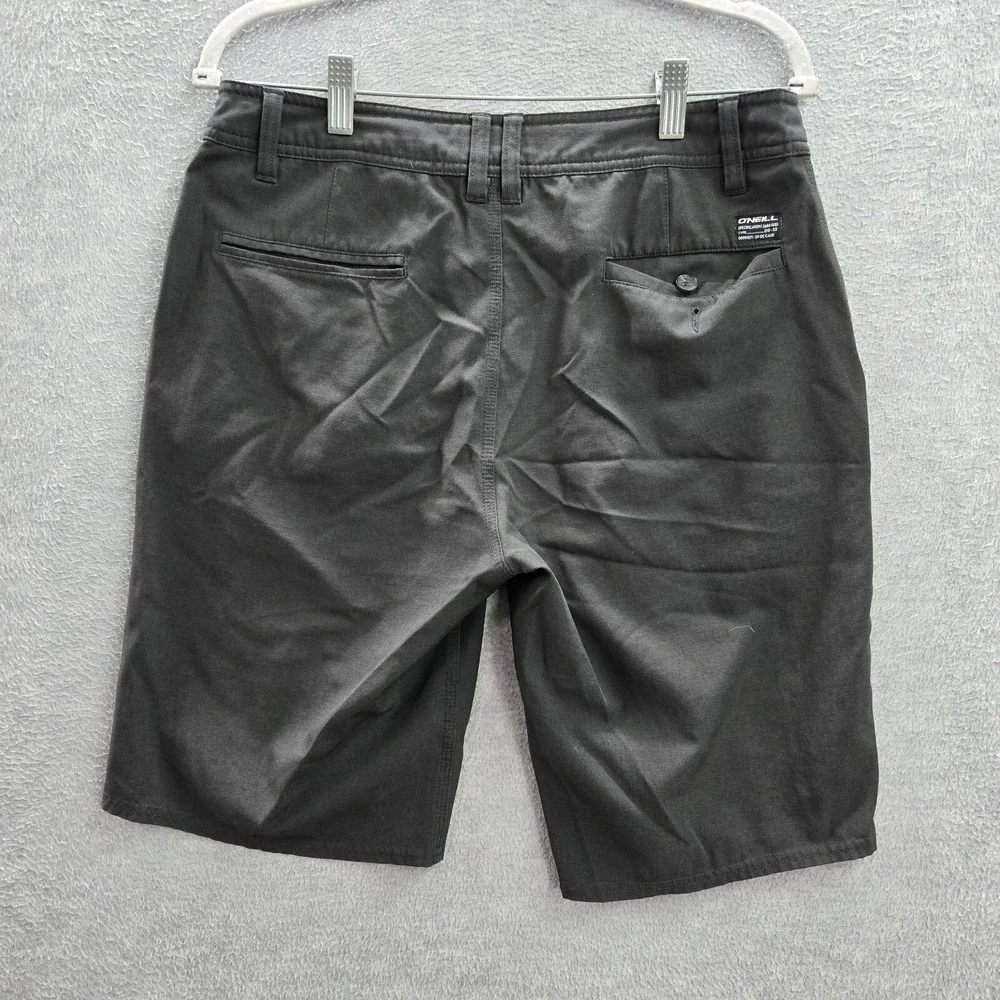 ONeill Men Shorts 30 Gray Polyester Blend Elastane Hybrid‎ Casual 11